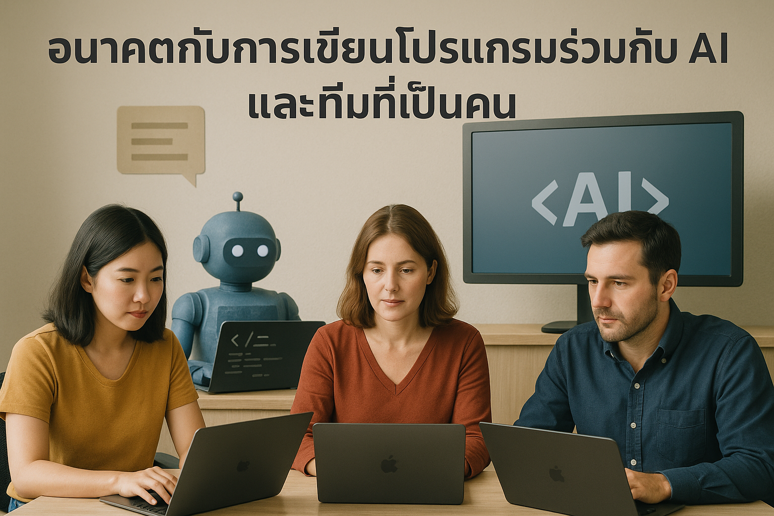 อนาคตของการเขียนโปรแกรม: เมื่อทีมมนุษย์ต้องทำงานร่วมกับ AI